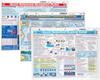 Davis Instruments Waterproof Boating Quick Reference Cards Bundle - Navigation 125, Coastal Piloting 126 & Procedures 128 (3 Items)