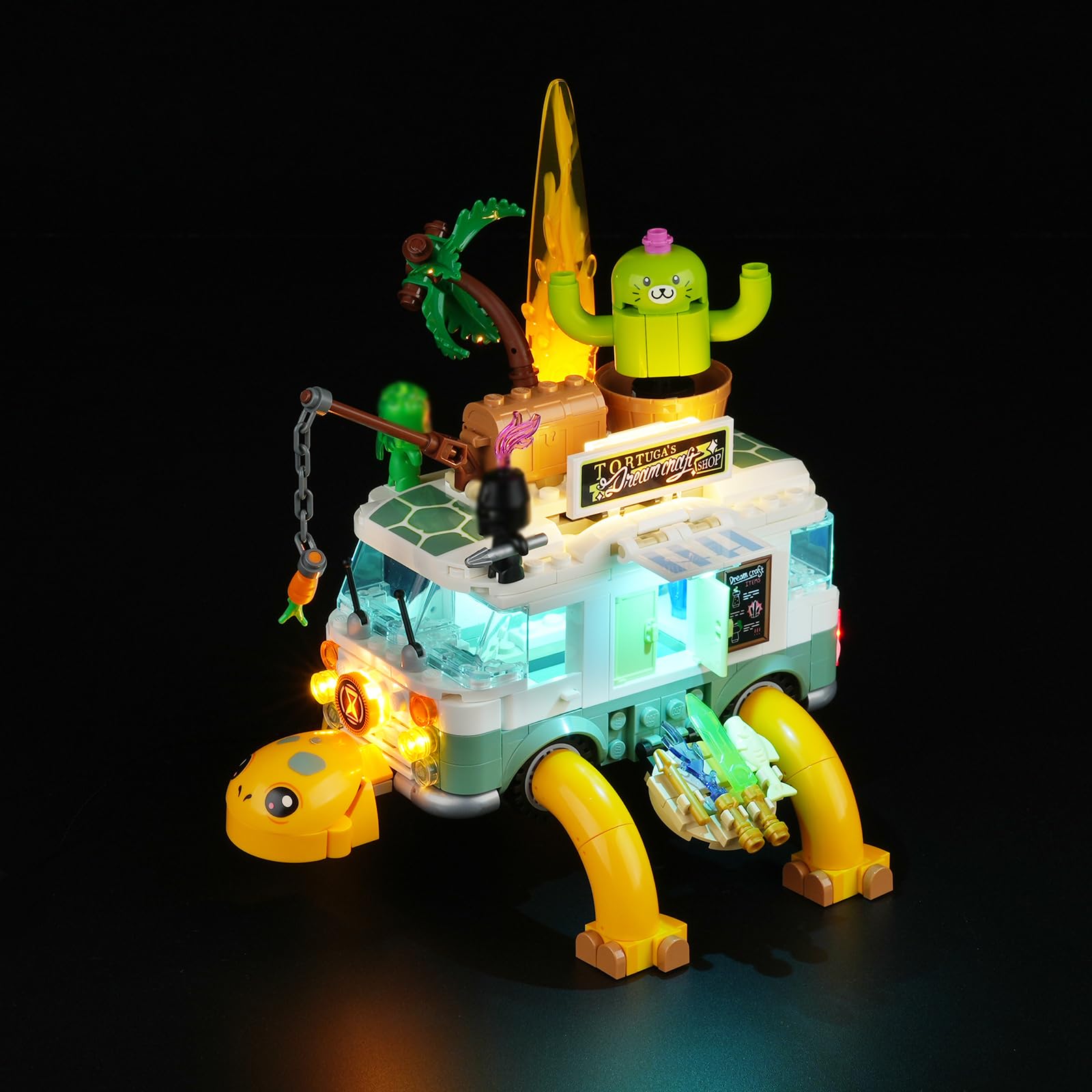 Rorliny LED Light Kit for Lego DREAMZzz Mrs. Castillo’s Turtle Van 71456 Building Set, Creative Lighting kit Compatible with Lego 71456 (Lights Only,
