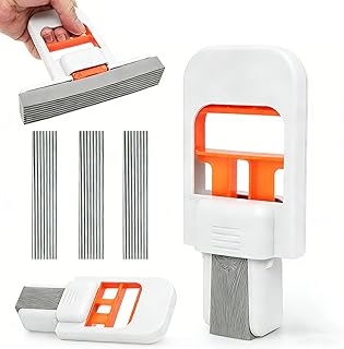 Orange Self-Squeezing Mini Sponge Mop, Foldable 1-Hand Squeeze Desktop Mop with Replaceable Head – Wet & Dry Cleaning Tool