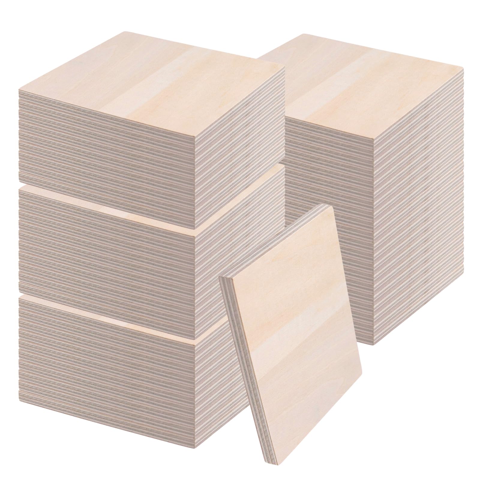 Planches en bois de tilleul 10x10 cm idéales pour une gravure laser nette et sans bavure