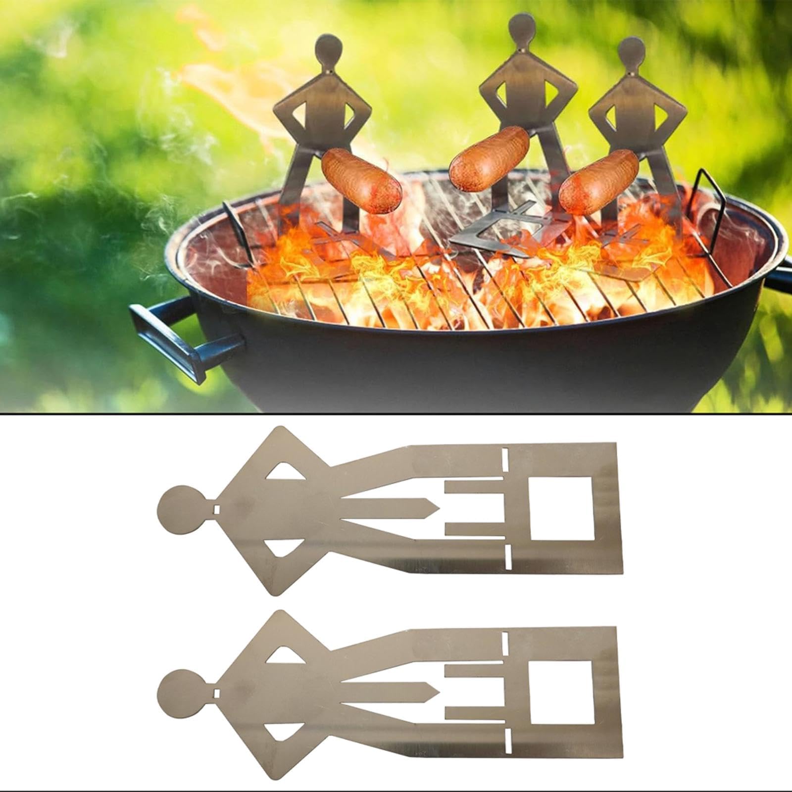 Barbecue,Support De Pattes De Poulet En Acier Inoxydable,support De Gril Avec Bac D'égouttage