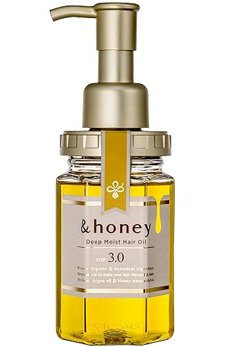 &honey Deep Moist Hair Oil, Bulgarian Damask Rose Honey, 3.4 oz (100 m)