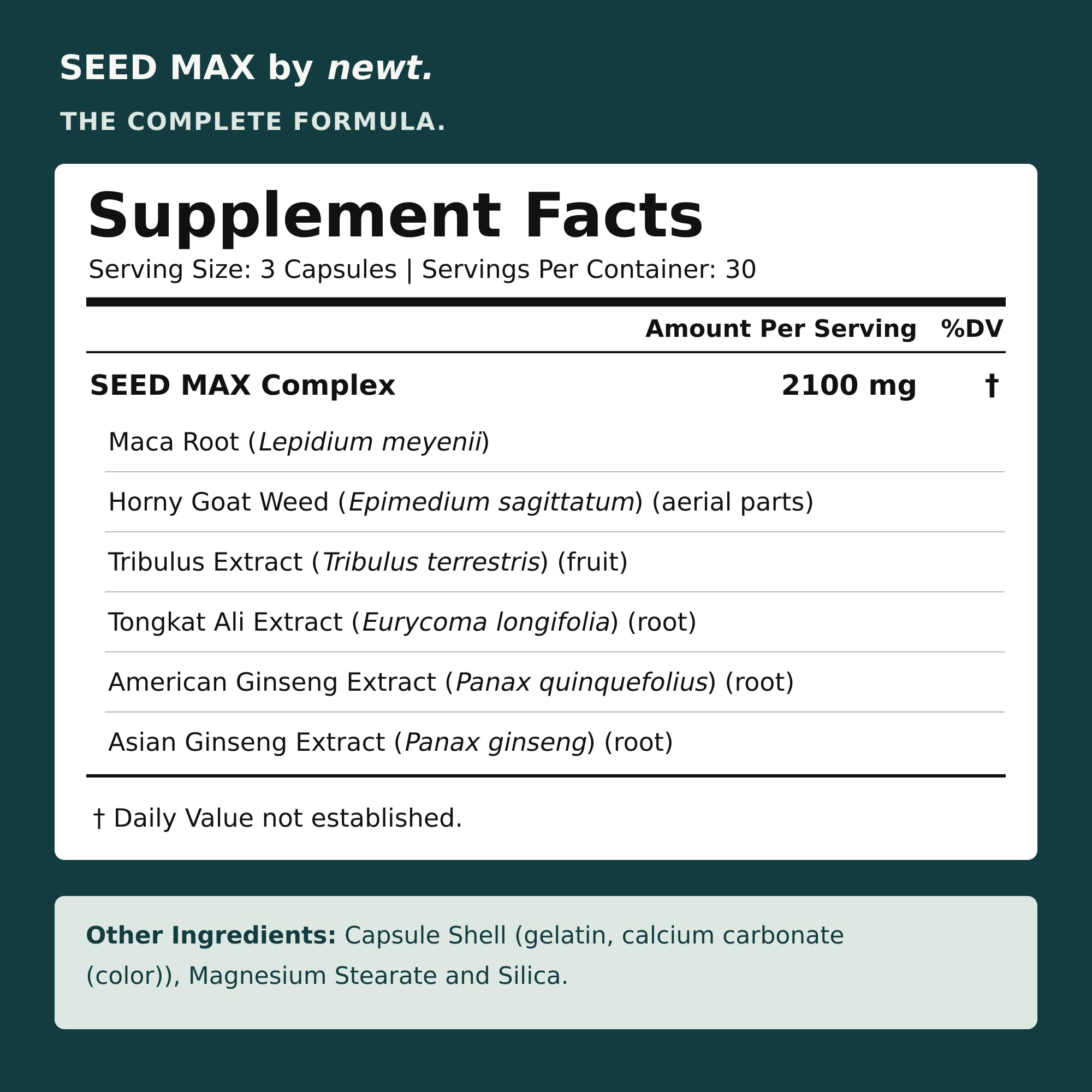 SEED MAX™ Men's Fertility Supplement, 90 Capsules (30-Day Supply) — Amazon image 6