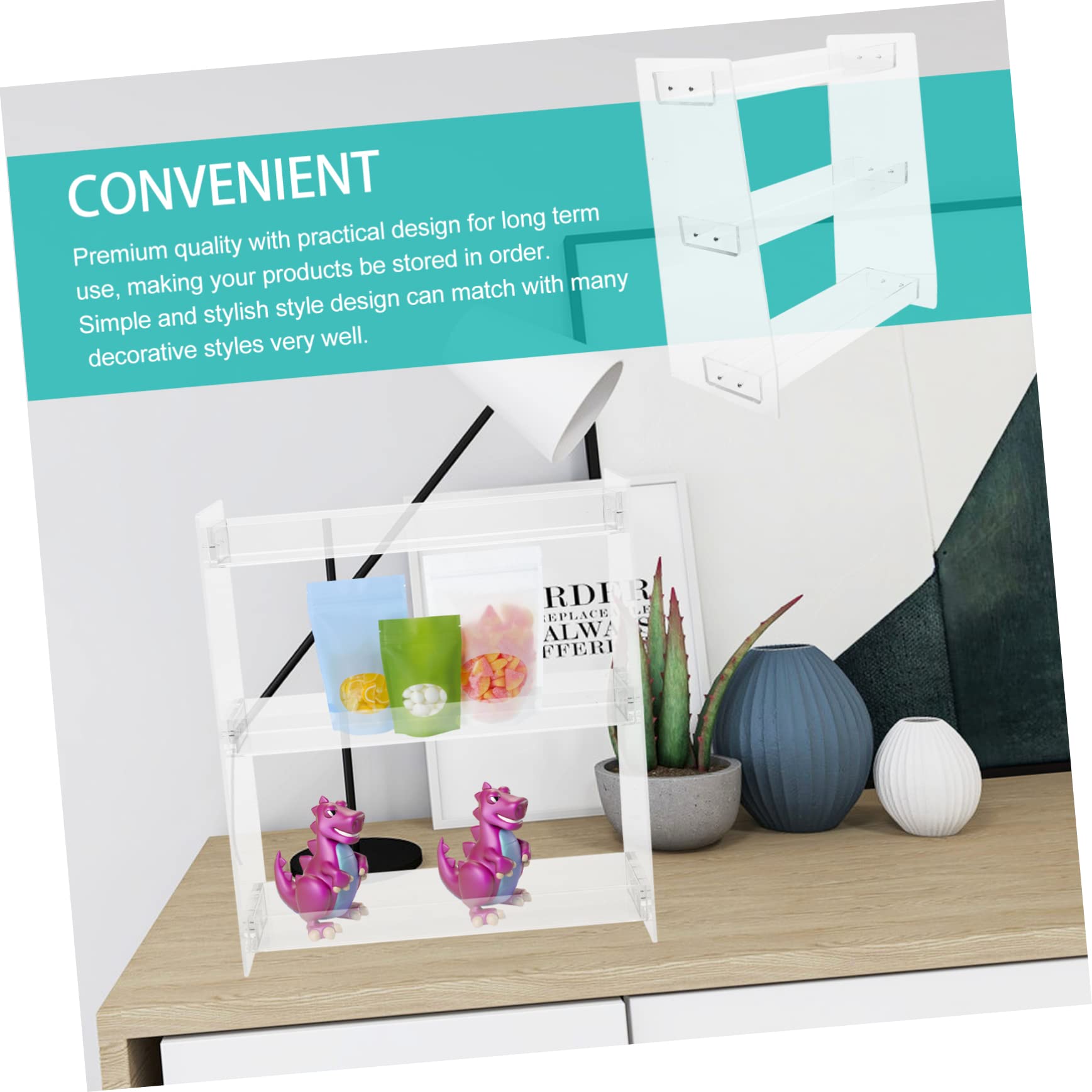 Organizer per Profumi Scaffale Espositivo Multi-livello in Plastica e Salvaspazio, Pratico per Smalti e Cosmetici, Uso da Banco