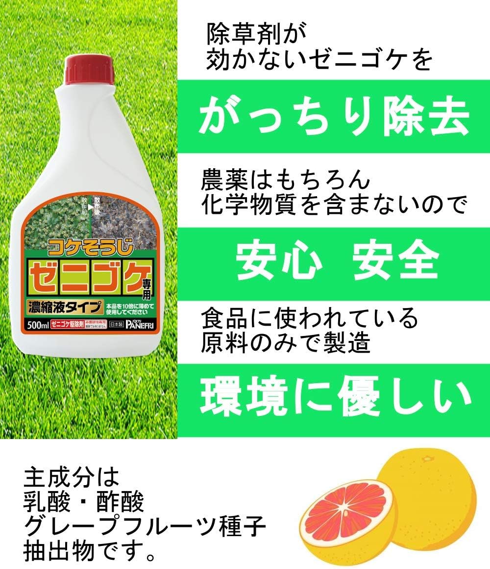 超目玉 ケース販売 パネフリ工業 コケそうじ濃縮液業務用 倍希釈タイプ 8l 2lｘ4本 イシクラゲ対策 コケ除草剤 こけ退治 苔駆除 キナル別注 Soufilhadomar Com Br