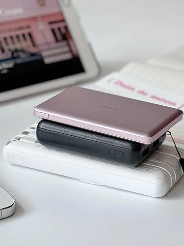 Miniatura 5 de TORRAS MiniMag Power Bank, cargador portátil inalámbrico ultra delgado de 5,000 mAh con cable USB-C, carga rápida iPhone Air MagSafe, cargador