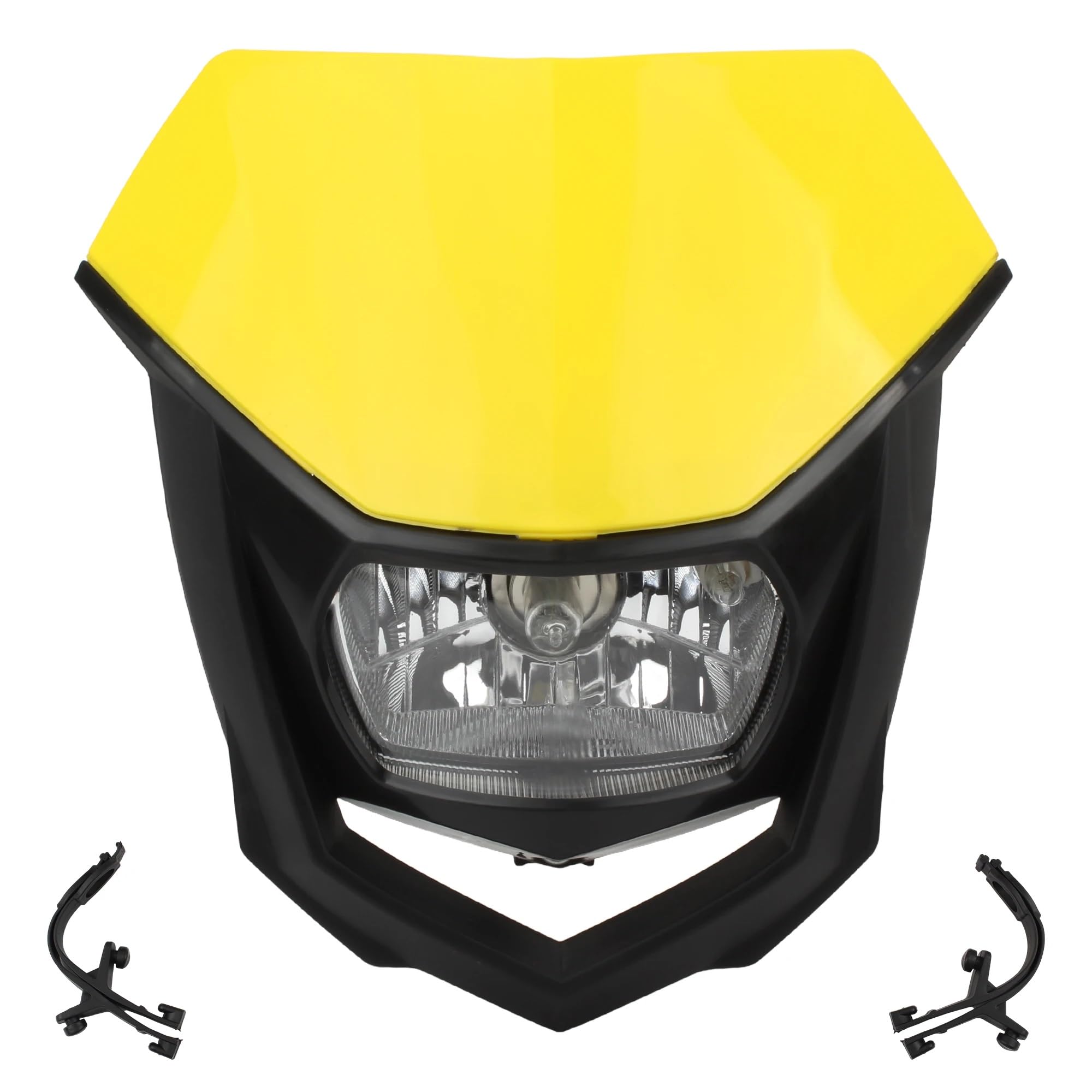 Phare avant moto jaune halogène universel haute performance pour WR450