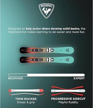Rossignol Sender Kid Team 4 - Kids Downhill Skis with Bindings