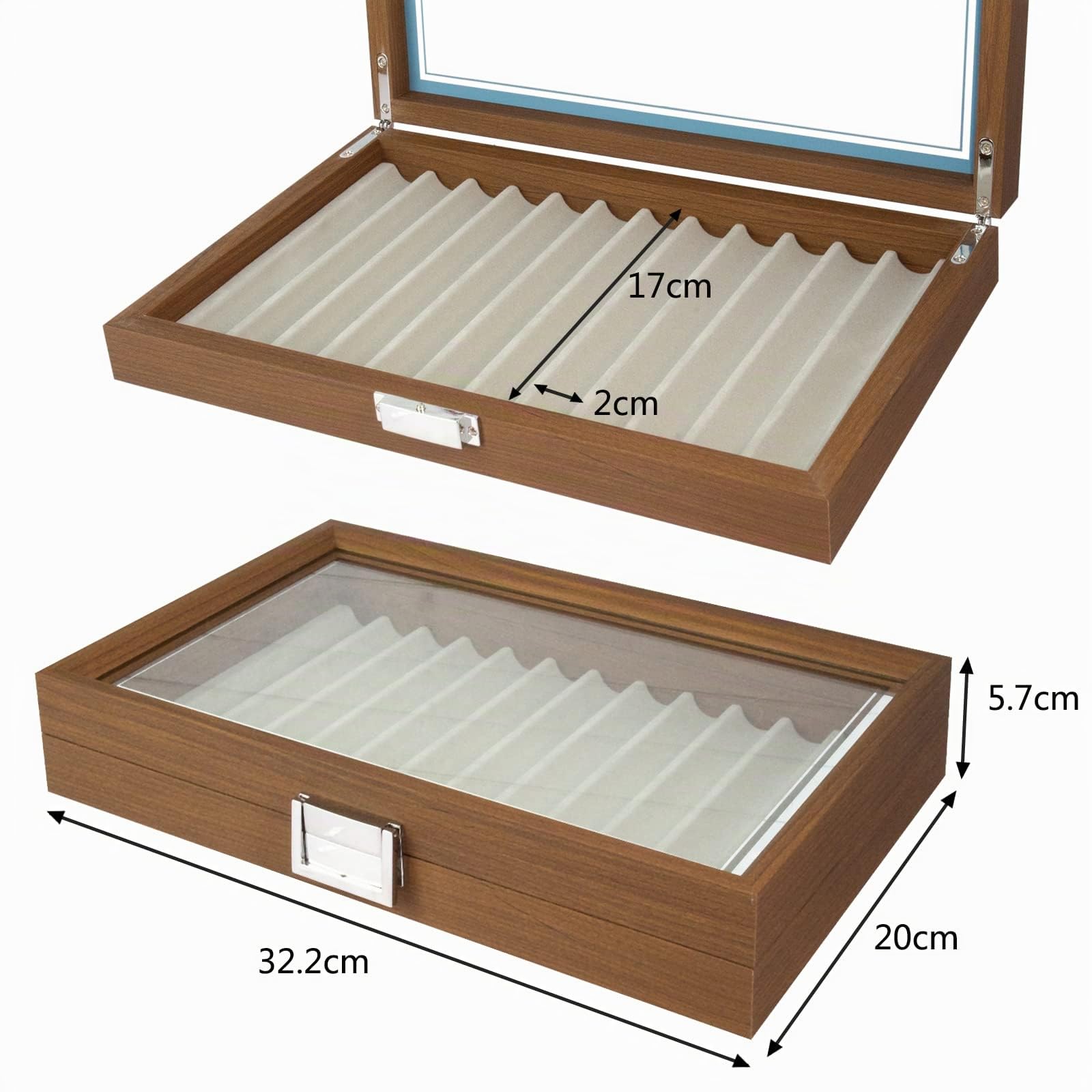 Expositor Para Plumas EstilográFicas 12 Ranuras | Caja De Madera Para Pluma EstilográFica Para Escritorio, Organizador Para BolíGrafos, PortabolíGrafos