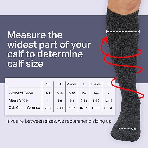 Miniatura 5 de Comrad Knee High Compression Socks for Women and Men - Premium Support Socks for Pregnancy, Nurses, Athletes, and More