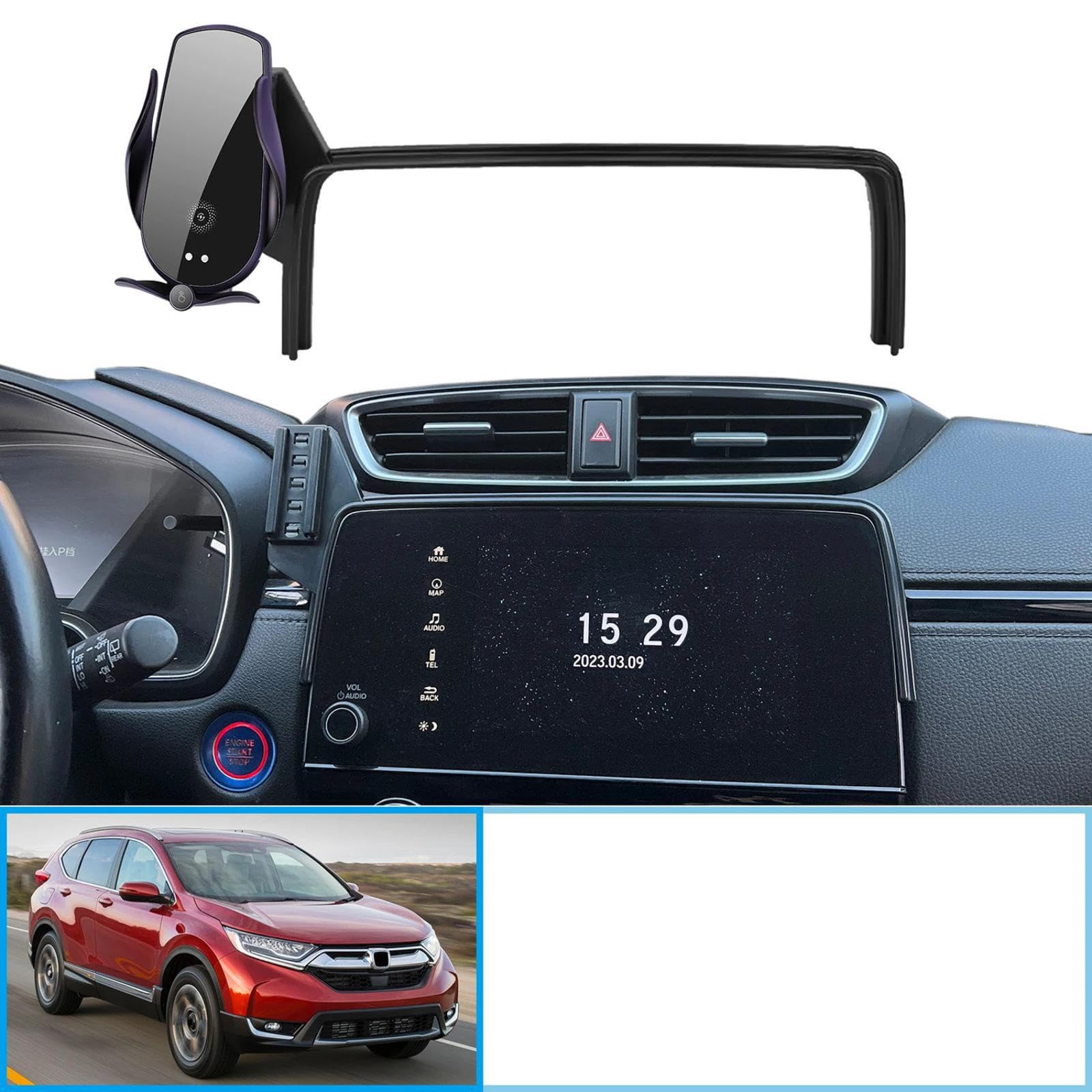 Uchwyt Samochodowy na Telefon dla Honda CR-V RW RT 2017-2022, uchwyt samochodowy na telefon komórkowy uchwyt GPS stojak na nawigację