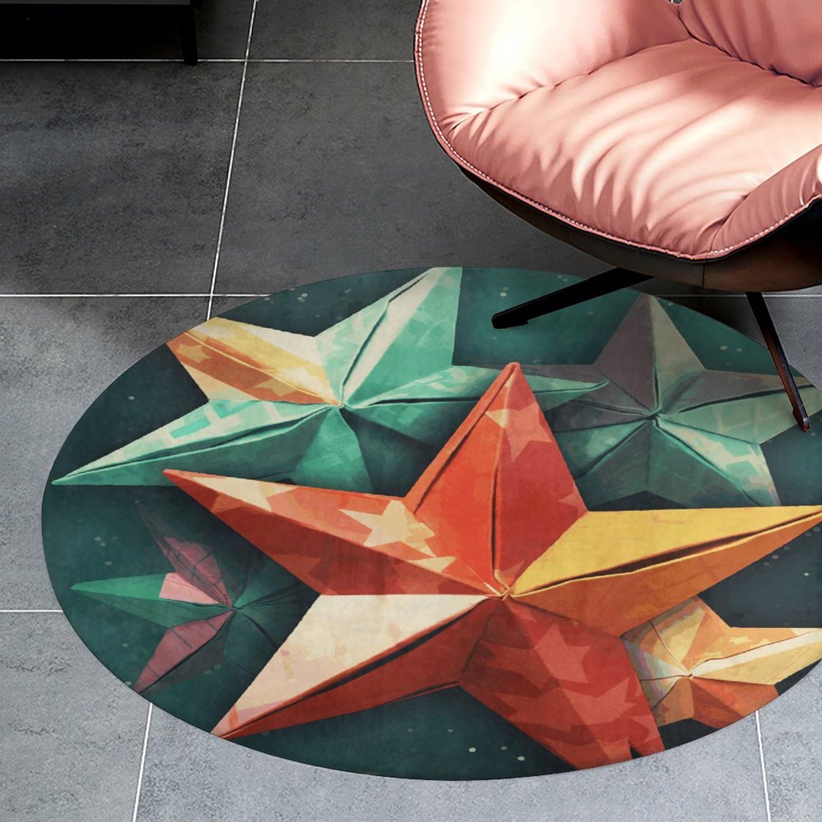 Tapis rond doux antidérapant pour sécuriser les sols glissants de la salle de bain