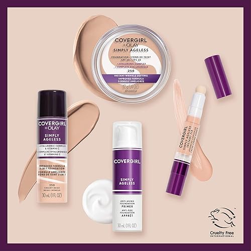 Vista 31 de Covergirl & Olay Simply Ageless - Base de maquillaje líquida 3 en 1 275 Sable blando