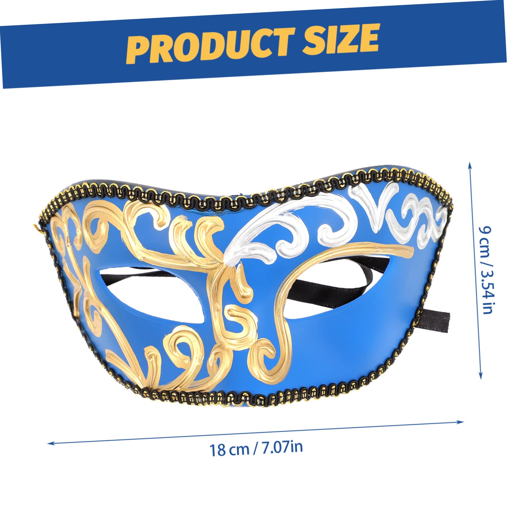 FOYTOKI Realistic Face Mask Halloween Aarel Half-face Masquerade Ball Mask for Men Decorative