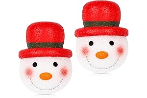 Deck the Halls with Cheer: 2-Pack Snowman Christmas Porch Light Covers