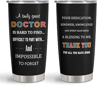 Doctor Gifts Tumbler 20oz, Doctor Appreciation/Graduation Gifts for Men/Women, Retirement/Doctors Day Gift for Dr./MD Cup 1PC