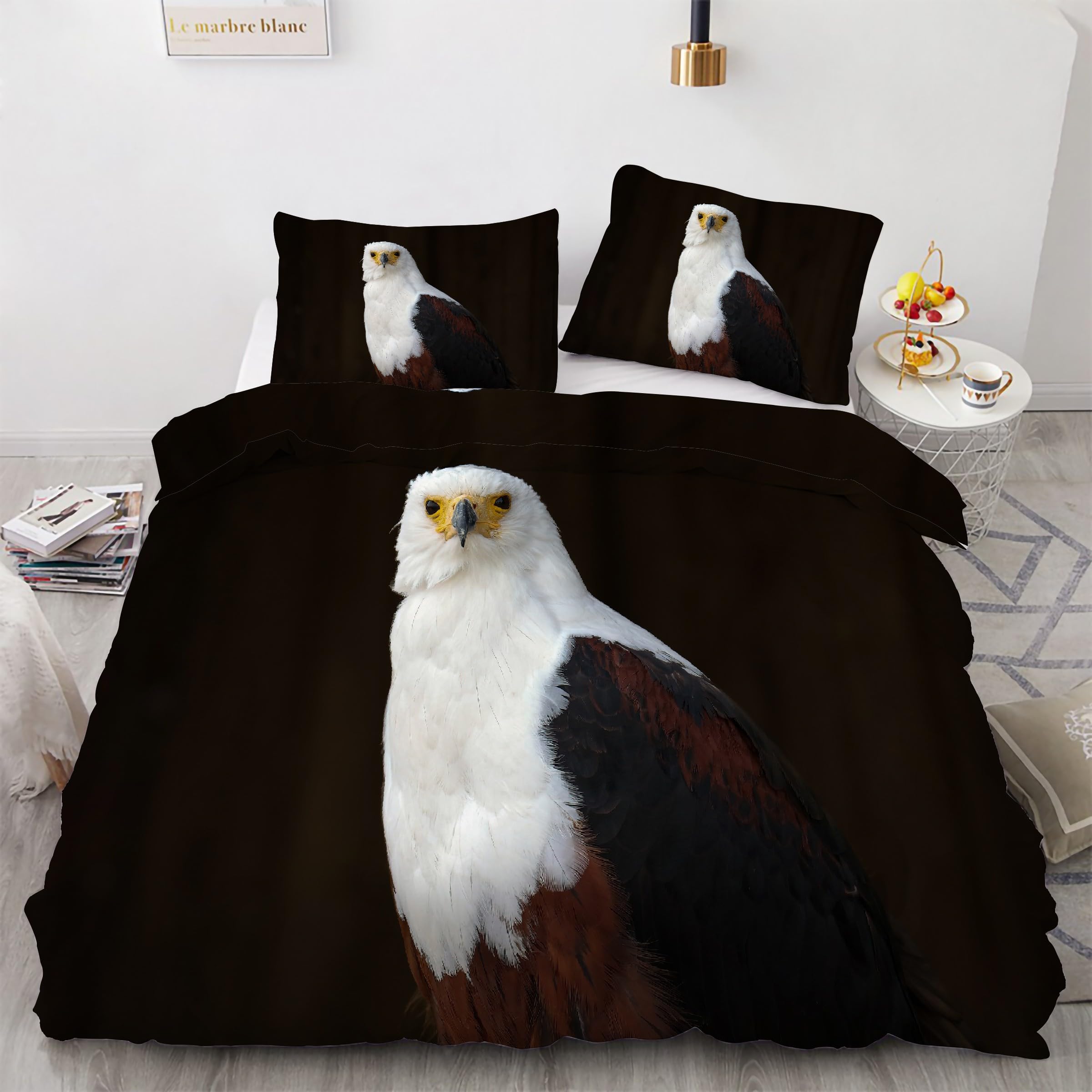 Housse de couette 200x200 oiseau pour une chambre style nature épuré