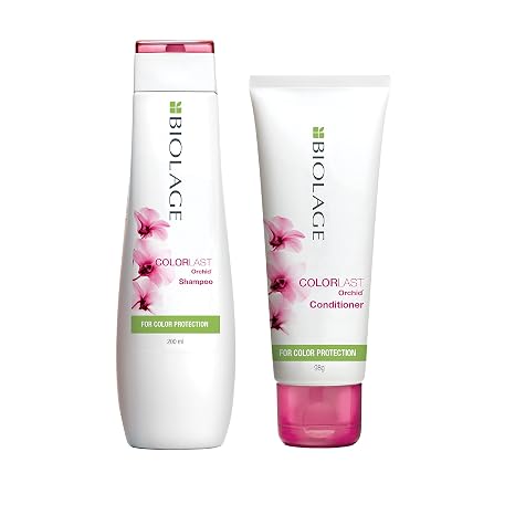 BIOLAGE Colorlast Professional 200ml Shampoo + 98g conditioner | Helps protect Colored Hair & Maintain Color vibrancy| For Colored hair | Paraben Free