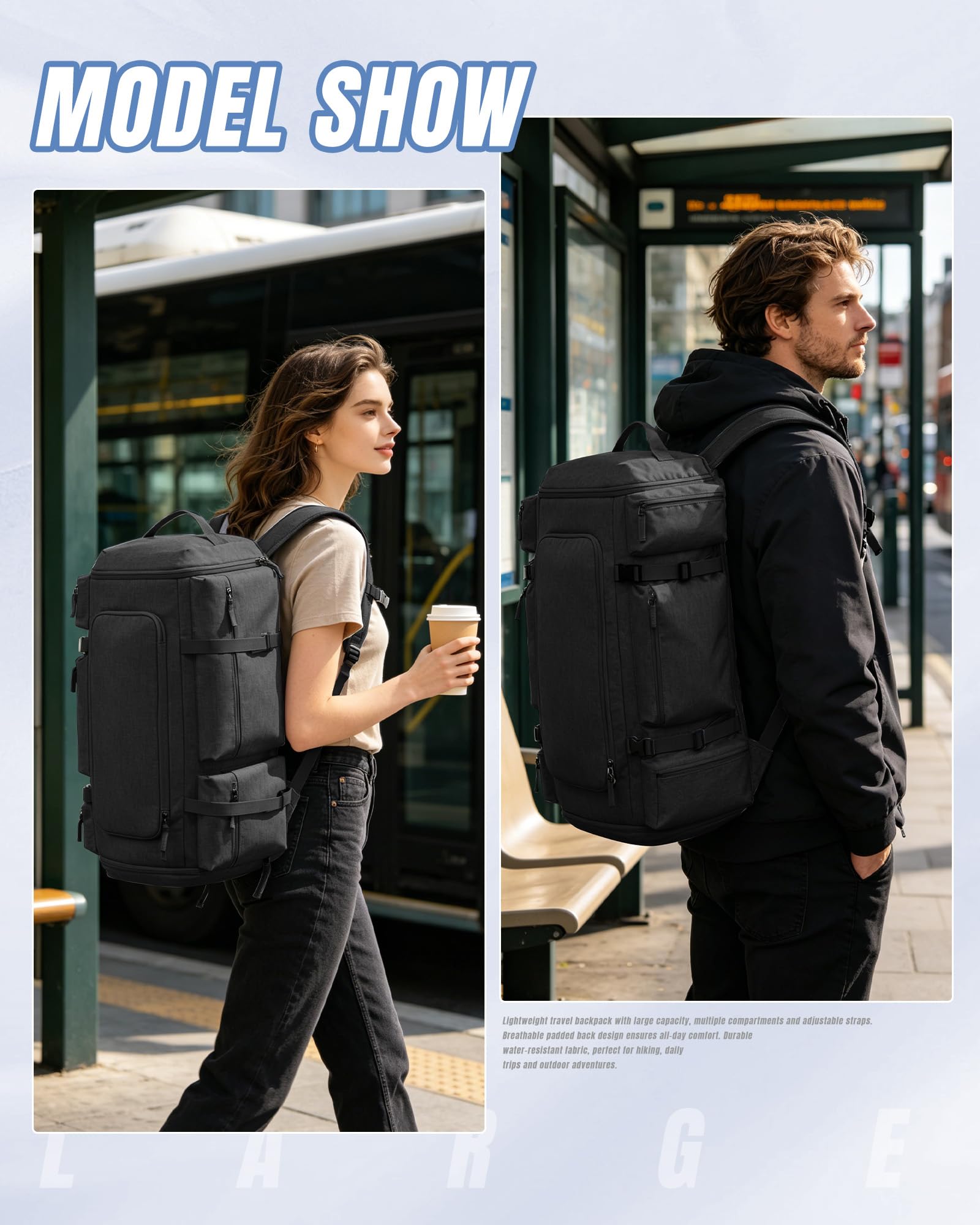 Mochila de esquí al vacío, mochila de snowboard ligera repelente al agua, con un sistema de compresión al vacío, mochila de hidratación para esquí