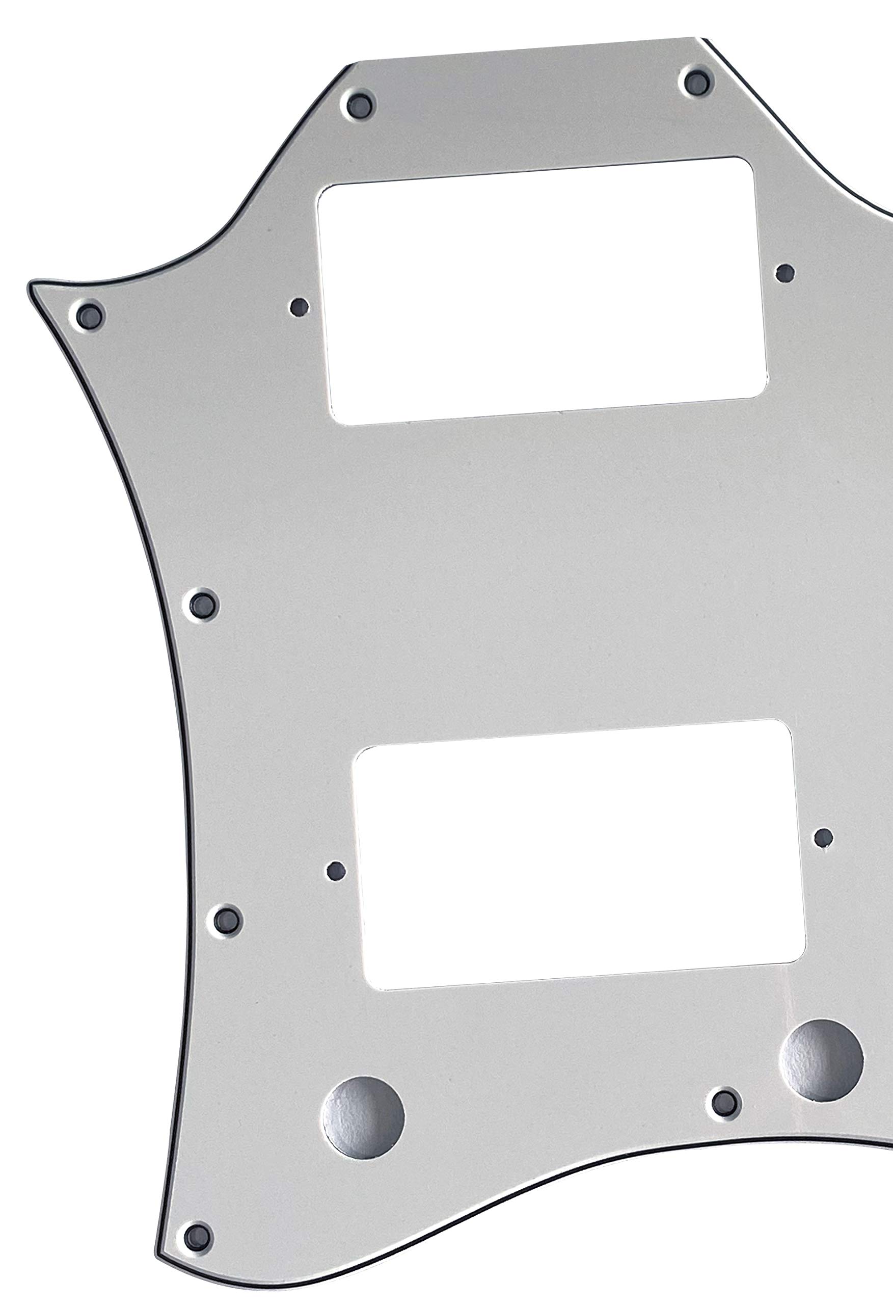 For Gibson SG Standard Full Face Style Guitar Pickguard Scratch Plate (3 Ply White)