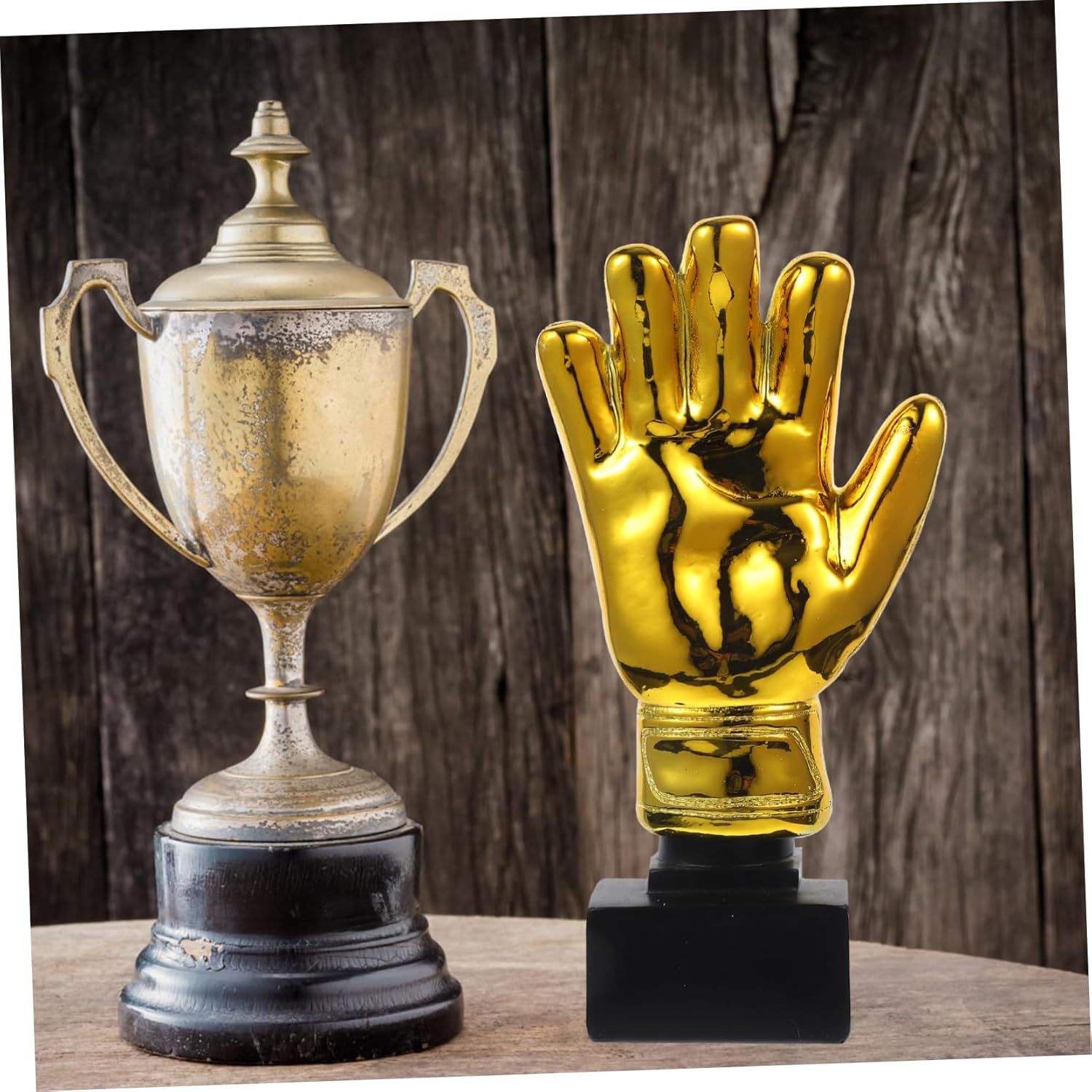Goalkeeper Glove Trophy Soccer Goalie Cup Adult Award Trophy Plastic Winner for School