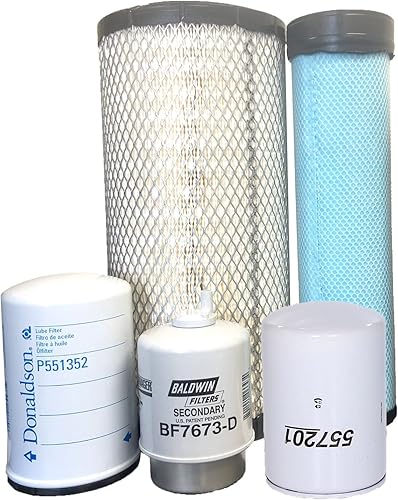 CFKIT Kit de filtro de 500 horas para retroexcavadora JD 210LE con 4045 Eng. (no turbo) disponible en Yaxa Peru