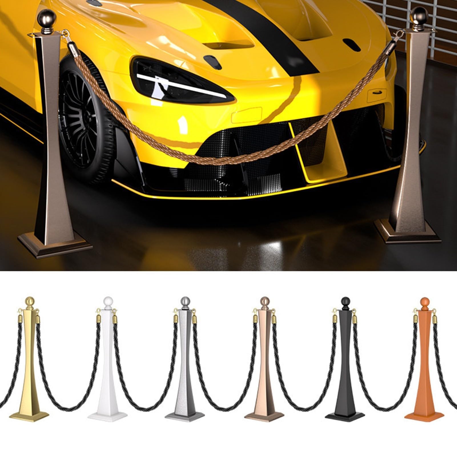 Stanchion for Barriera in Acciaio Inossidabile a Forma di Clessidra