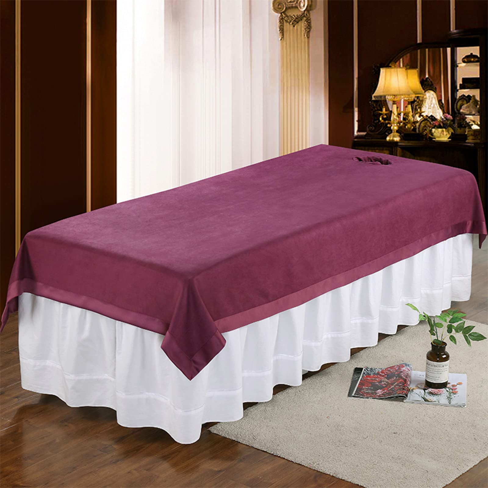 Drap de massage étanche 230x130 protégeant les lits de spa contre les huiles