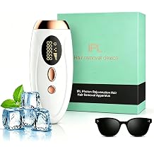 2026 New At-Home IPL Laser Hair Removal Device for Women and Men Permanent Hair Removal 999,999 Flashes Painless Hair Remover on Armpits Back Legs Arms Face Bikini Line White