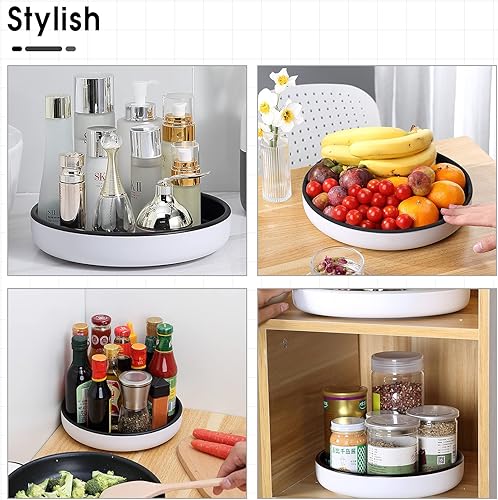Miniatura 5 de LAMY Lazy Susan - Organizador Lazy Susan de 10 pulgadas para gabinete, refrigerador, mesa de comedor y mesa, organizadores versátiles y solución de