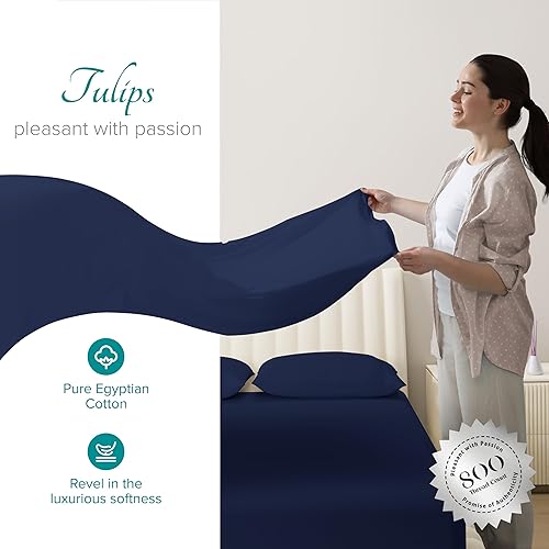 Vista 48 de Carressa Linen Juego de sábanas 100% de algodón egipcio, tamaño Queen, 6 piezas de 800 hilos de algodón egipcio, tamaño Queen, color blanco, suave