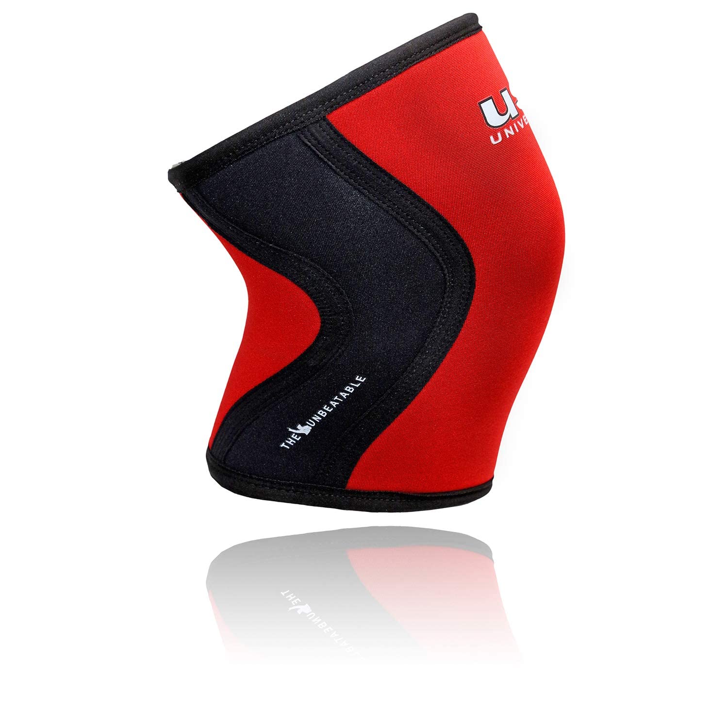 USI UNIVERSAL Rodillera KS7 (paquete de 1 par, 7 mm de grosor) para entrenamiento cruzado, lesiones de rodilla, soporte de compresión para aliviar el dolor, fitness, levantamiento de pesas (grande)