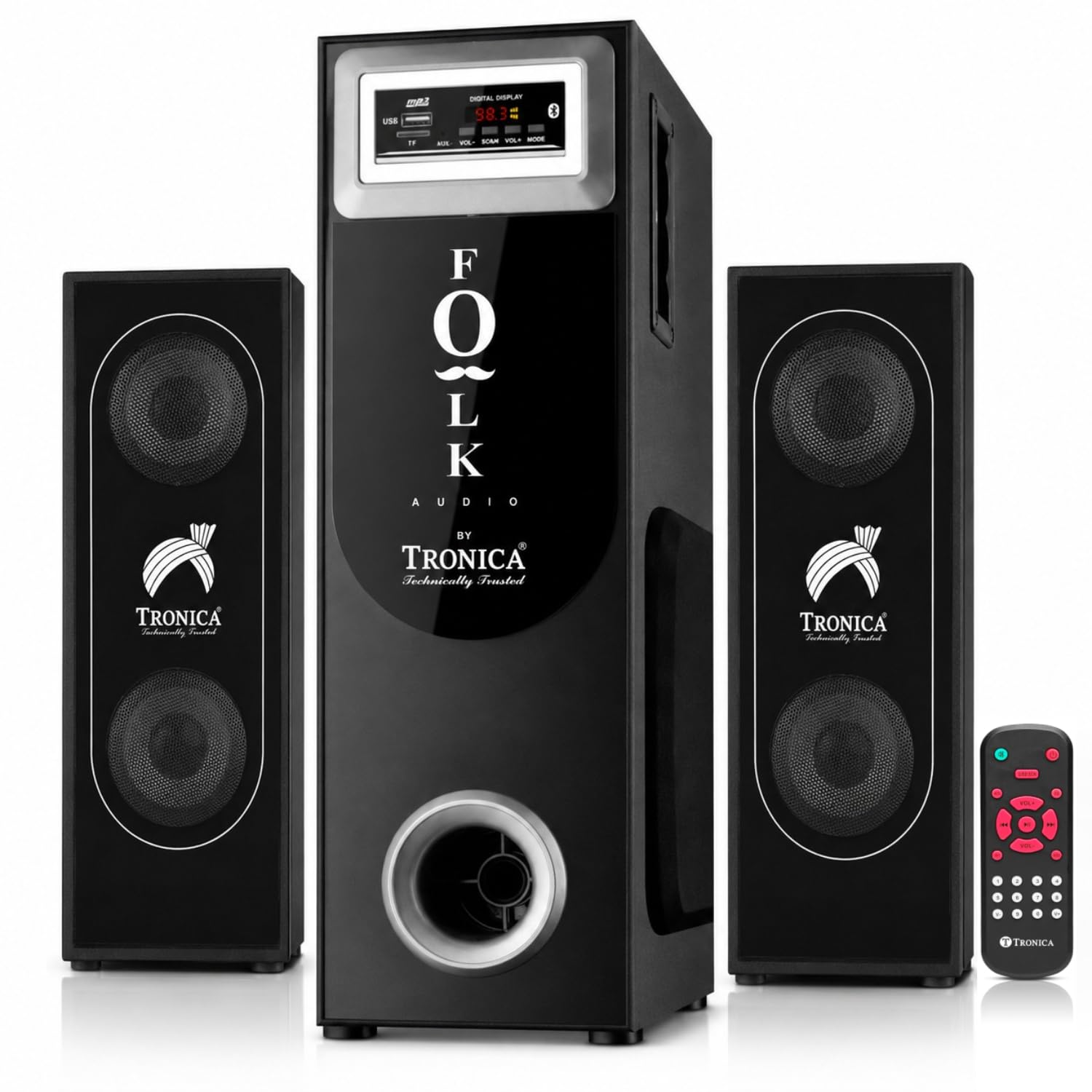 TRONICA Folk Audio Comet SubWoofer DigniFi 2.1 Bluetooth Home Theater System Speakers with Signature Sound FM/AUX/Pen Drive/Smart TV Support & Remote-image-7