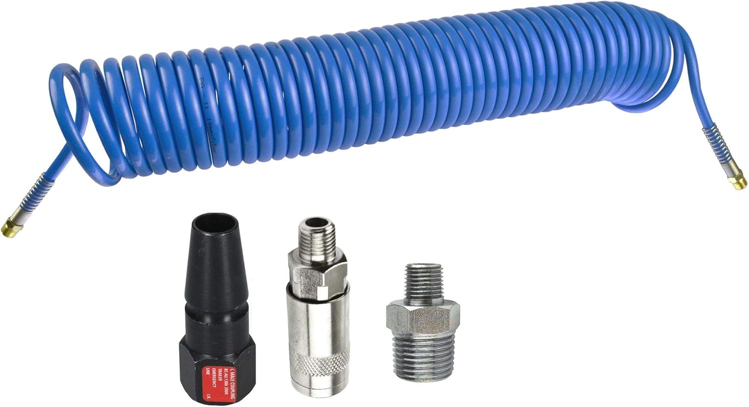 HGV Red Line 10m Air Hose 1/4" BSP Thread Recoil Airline Truck Lorry