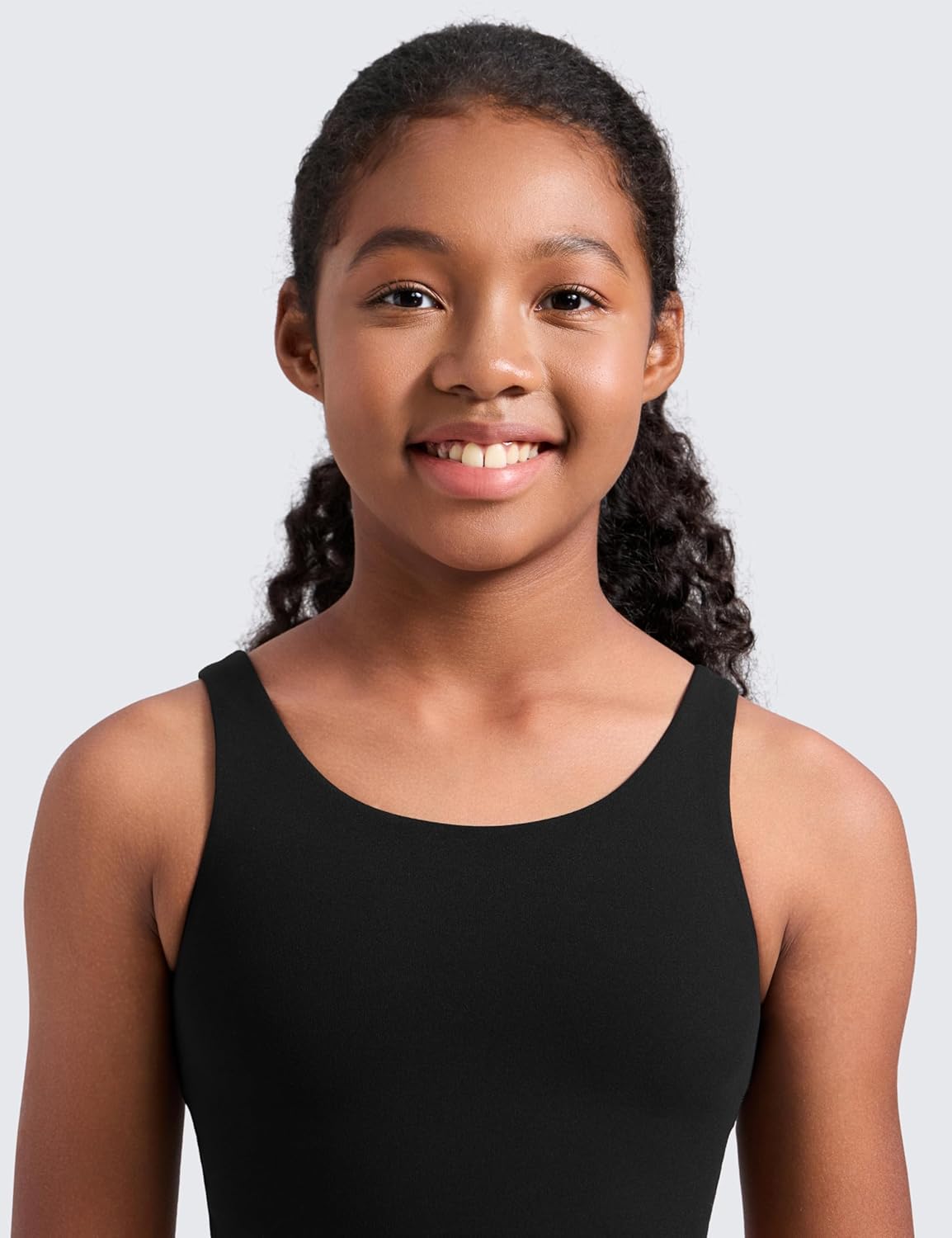 CRZ YOGA Girls Butterluxe Longline Sports Bra - Yoga Athletic Casual Tops Scoop Neck U Back Padded Kids Teen - Image 4