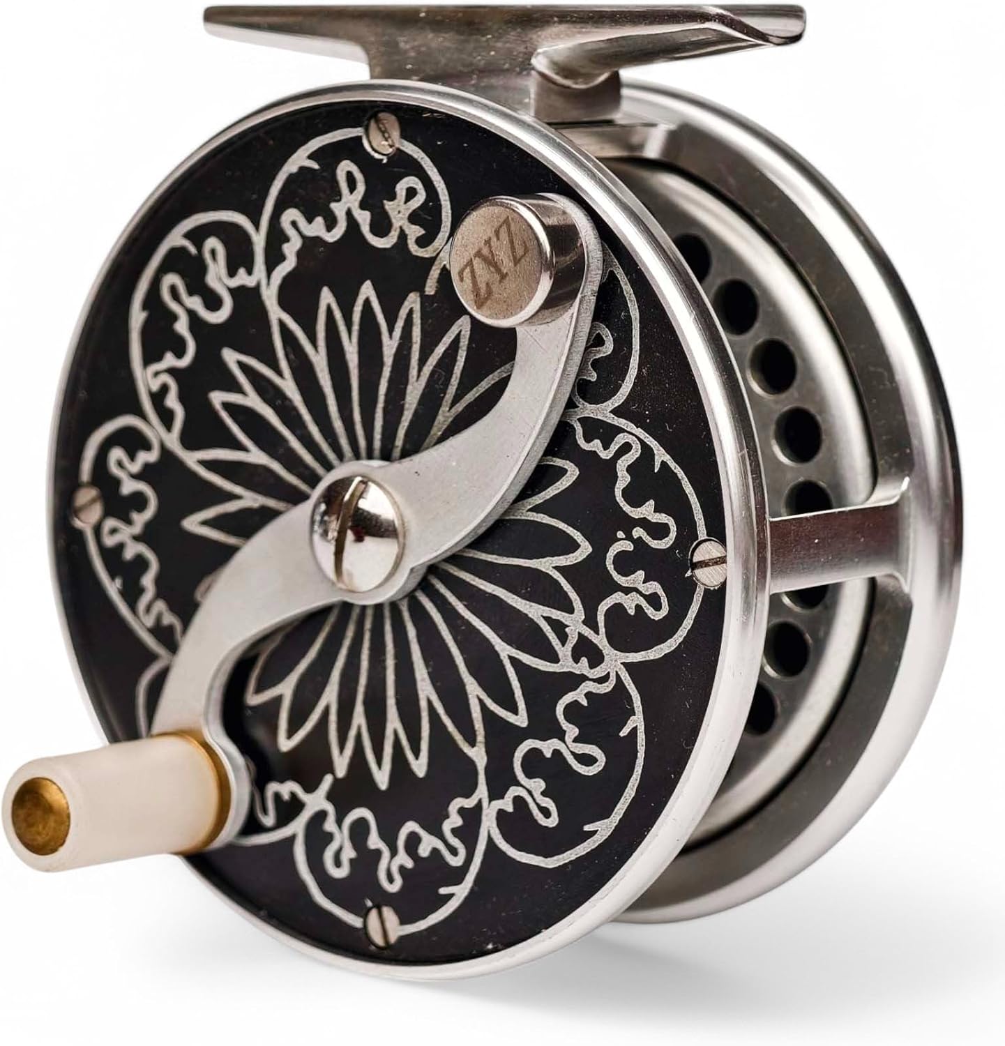 Retro Trout Fly Reel | Classic S-Handle Design | 6061-T6 Aluminum | LHW/RHW Convertible | 2.5''/3''/3.5'' Sizes (black8, 3.0'' for 5/6wt, Ambidextrous (No Agate Guide))