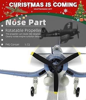 Amazon.co.jp: NUOTIE 1/72 スケール USA F-4U 戦闘機モデル 第二次