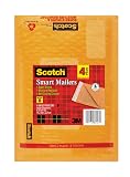 Scotch Plastic Bubble Mailer, 6 in x 9.25 in, Size #0, Yellow, 4/Pack (8913-4) – view 1