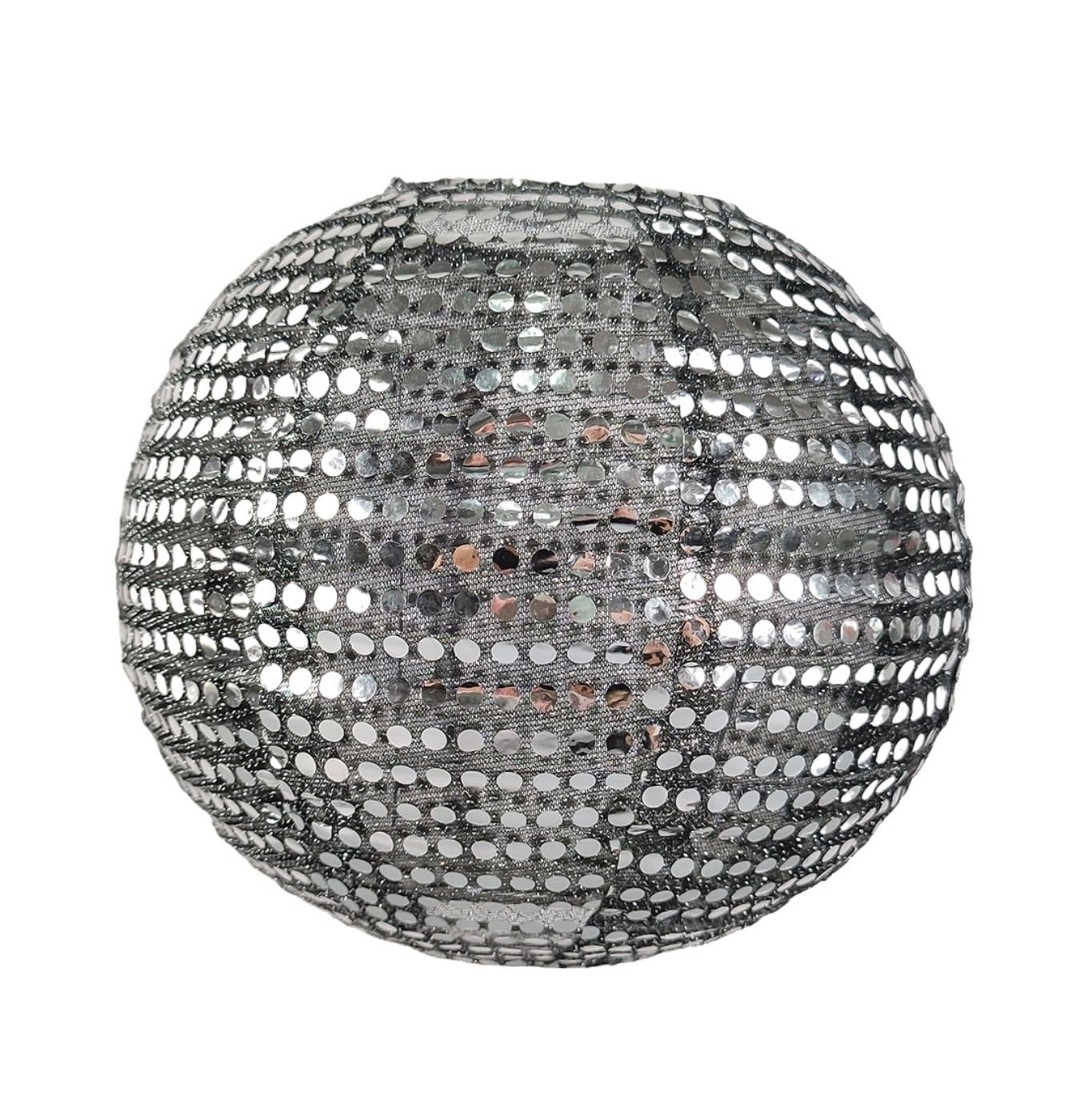 Lampion Chinoise Lot De 8 Lanternes À Paillettes Vintage avec Abat-Jour for Lampes Fête Suspendre en Intérieur Activités de Noël(Blue,Silver,25cm)