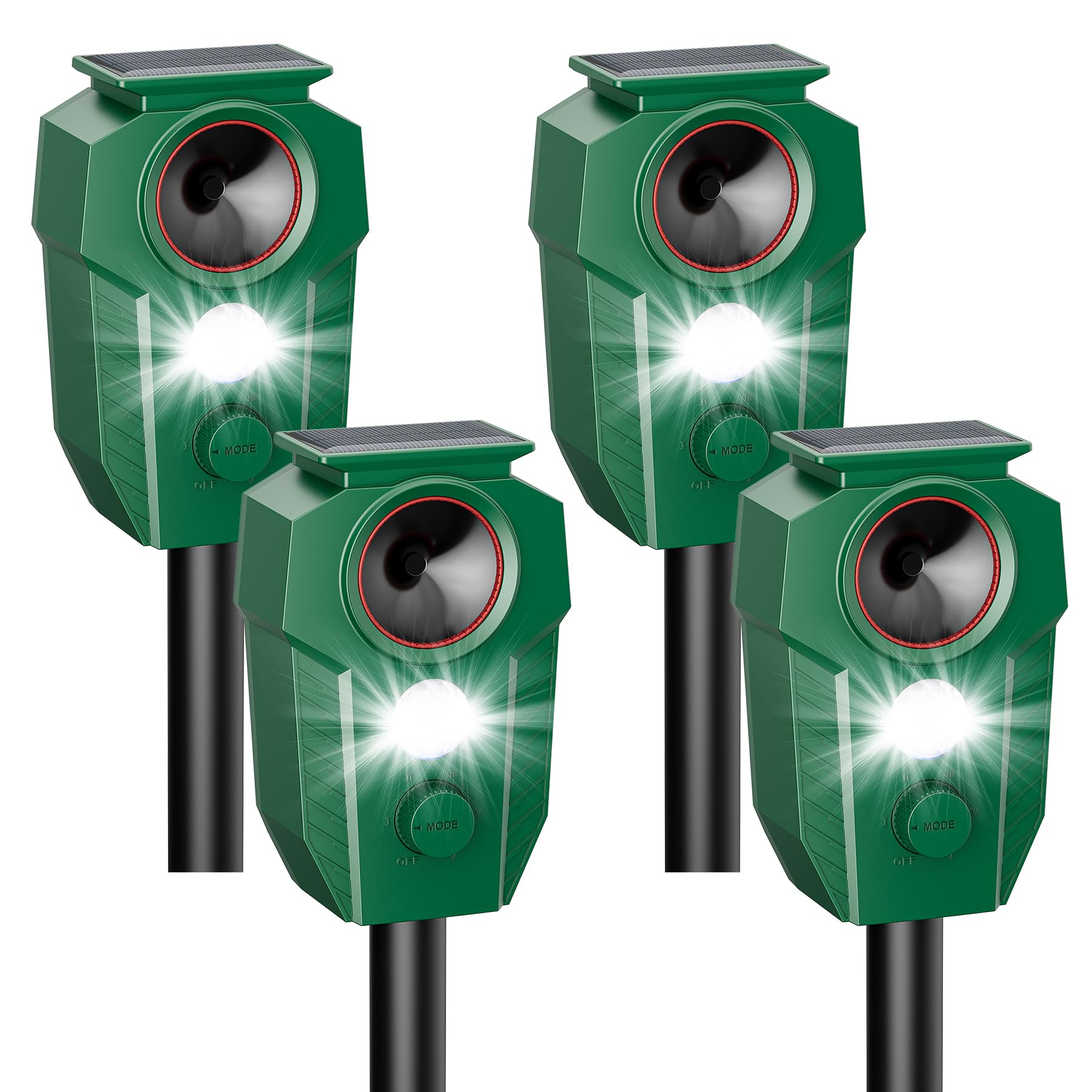 Solar Powered Animal Repeller 4 Pack