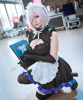 Amazon.co.jp: 漫尚cosplayFate マシュ コスプレ 衣装 メイド服