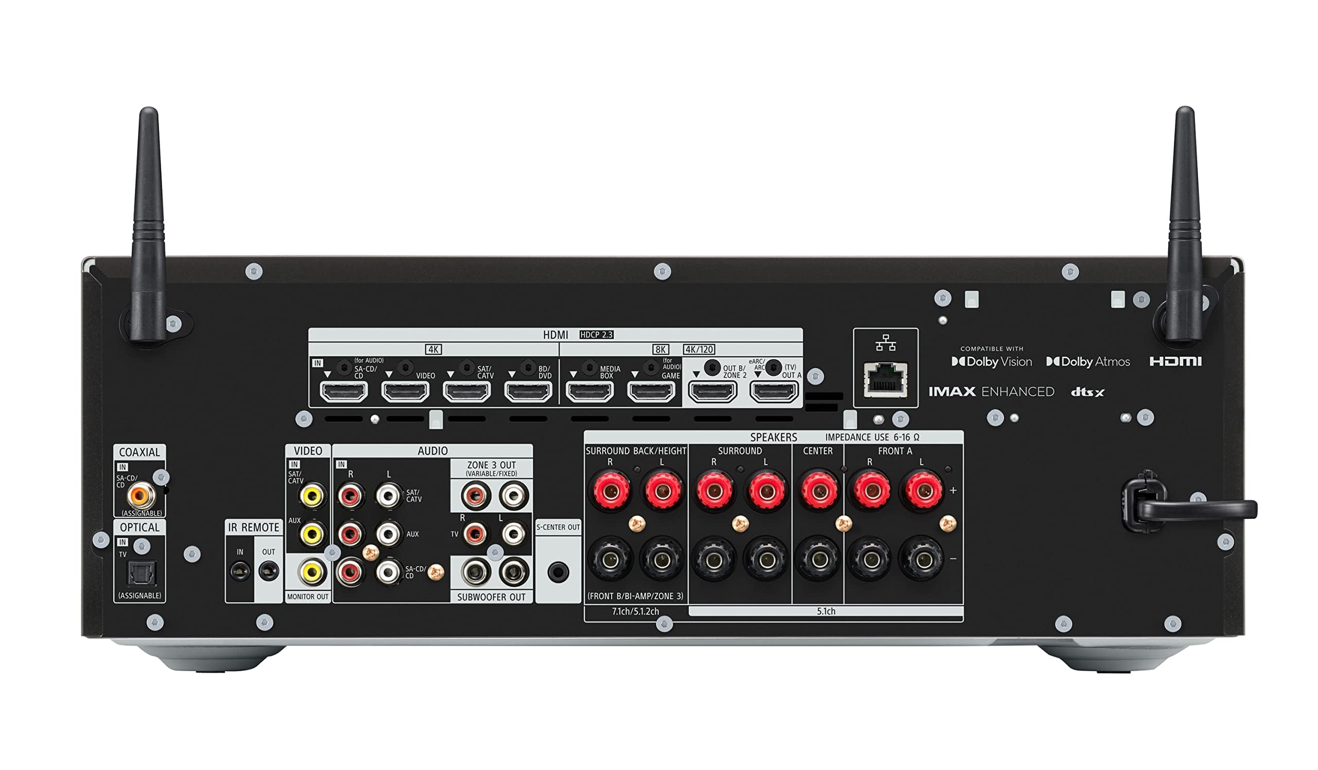 Sony TA-AN1000 7.2 Channel 8K A/V Verstärker, schwarz