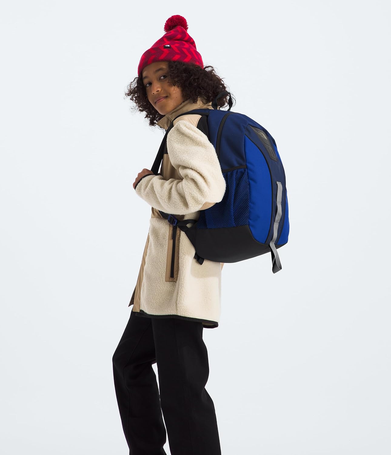 バッグ 00s y2k THE NORTH FACE Plaid backpack THE NORTH FACE Y2K Daypack, Smoked Pearl/TNF Red, One Size