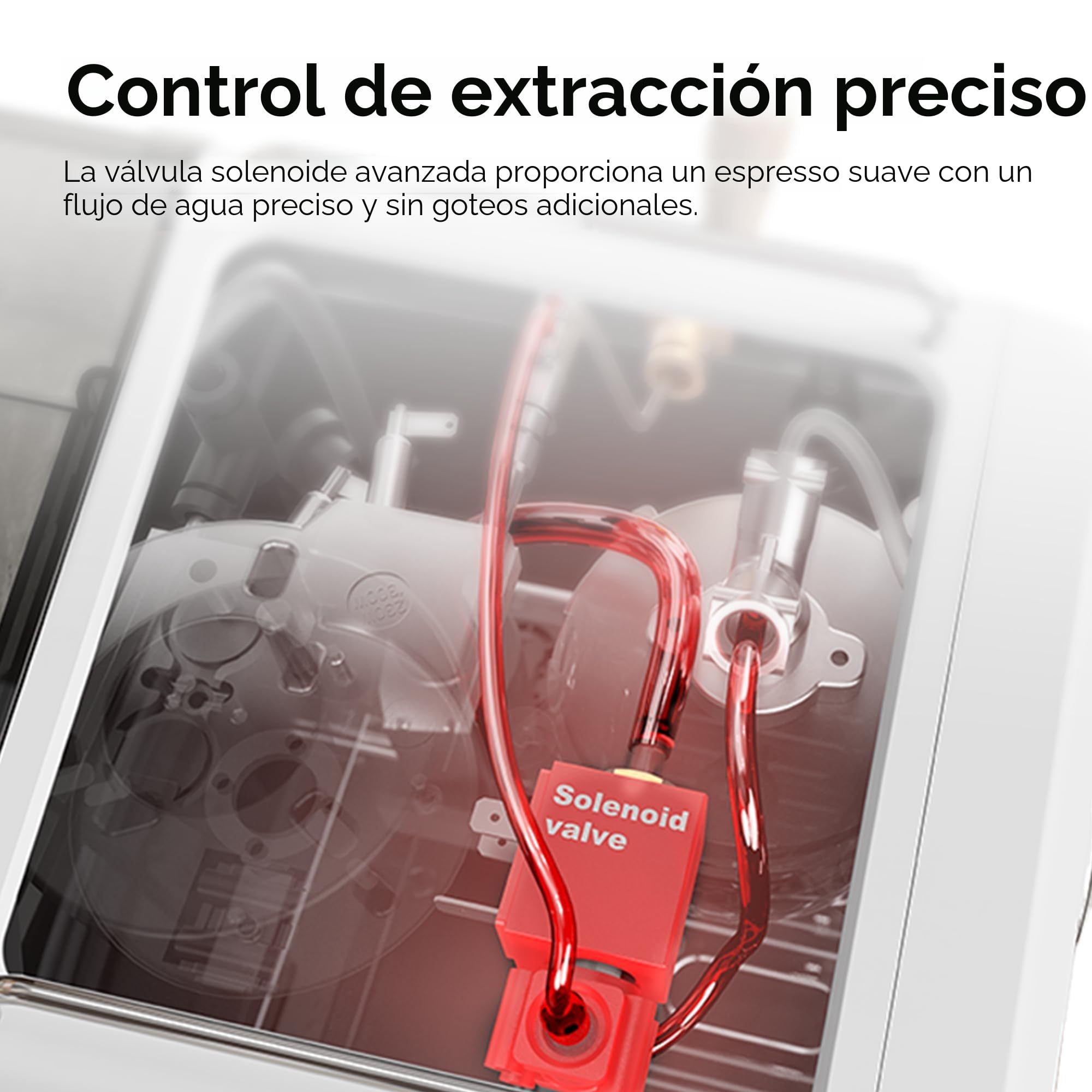 HIBREW H10Plus - Máquina de Café Espresso Programable, Portafiltro de 58 mm en Acero Inoxidable, Temperatura y Volumen de Taza Ajustables a Voluntad, con Pantalla Inteligente y Manómetro