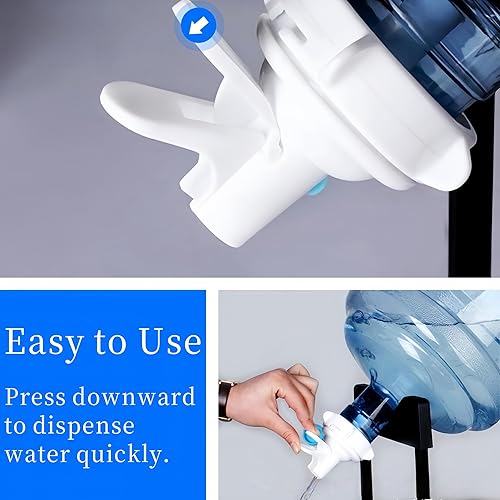 Miniatura 4 de Válvula dispensadora de 5 galones, grifo de jarra de cubo de agua reutilizable, bomba manual de fuente de agua a presión para dispensador de agua