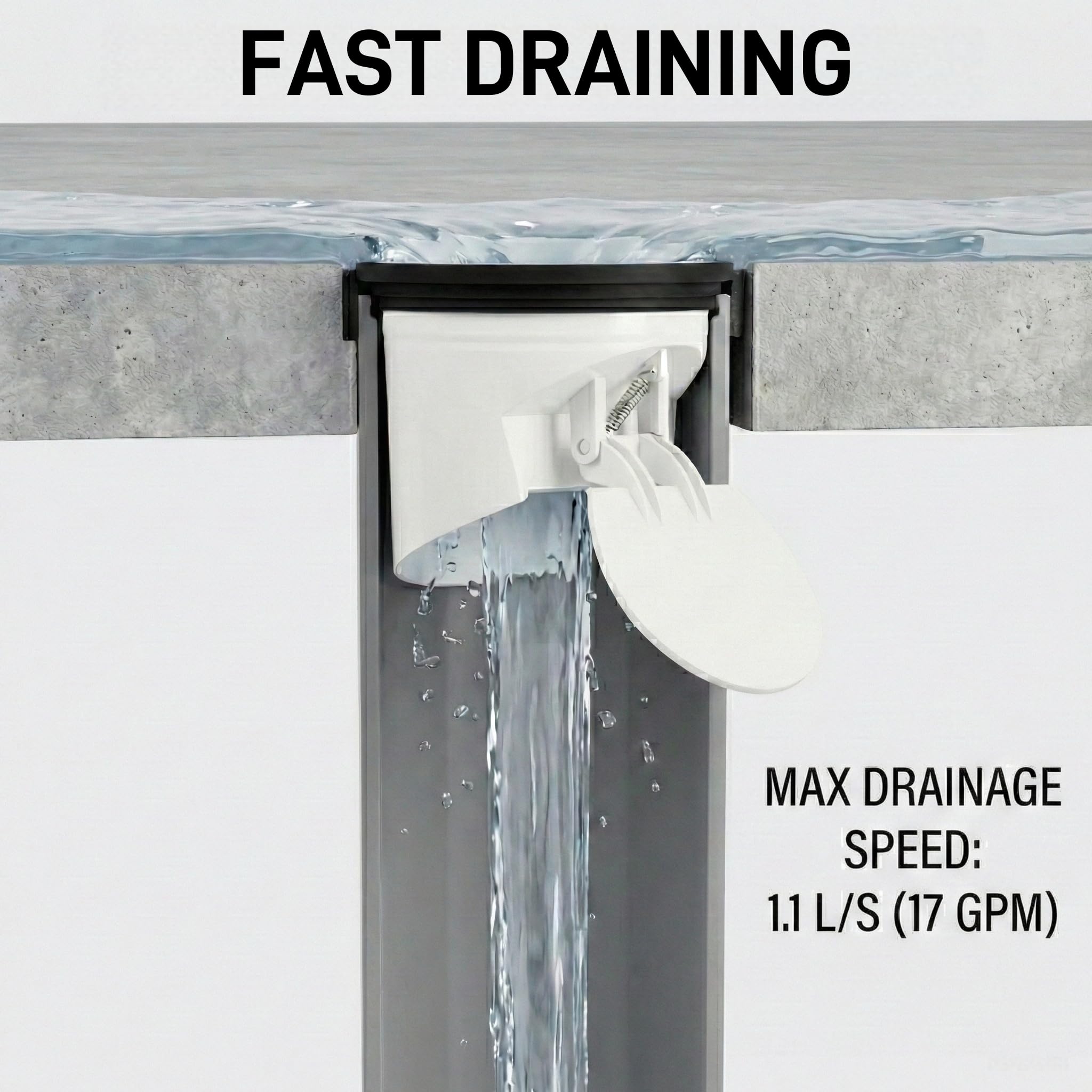 Drain Seal for 3-Inch Drains - Block Odor & Backflow -4