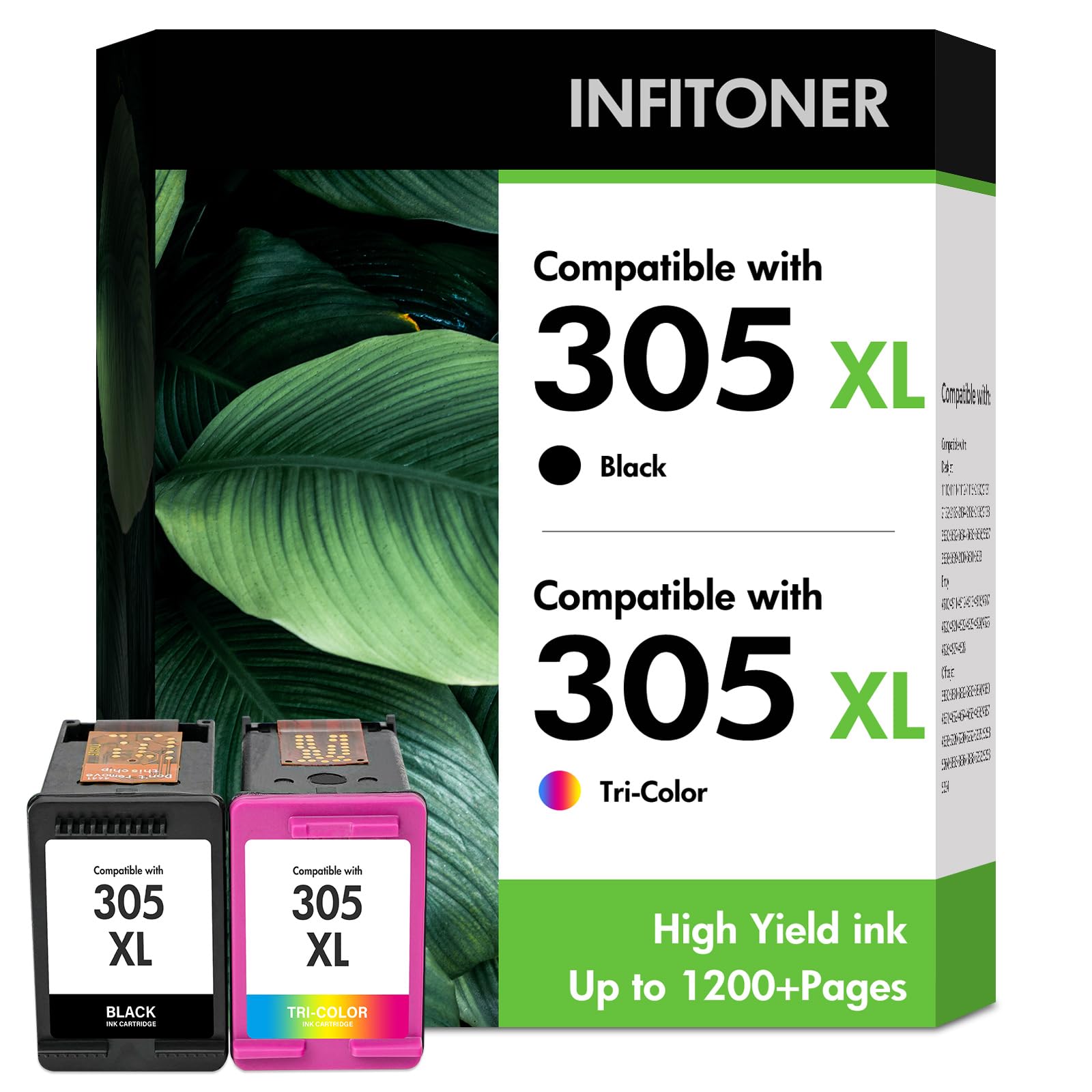 305 XL Cartuchos de Tinta 2820e 4220e 6000 Cartuchones Compatibles para HP305 XL 305XL Negro y Color Multipack para HP Envy 6000 6420e 6032e Deskjet 2820e 4220e 2720e 2700 4120e 2720 2800e Impresora | Compatible con HP Deskjet 2700 2820e 2800e 2720e 2800 2810e 2722e 2723e Envy 6032e 6000 6020e Envy Pro 6420 6430 Impresora