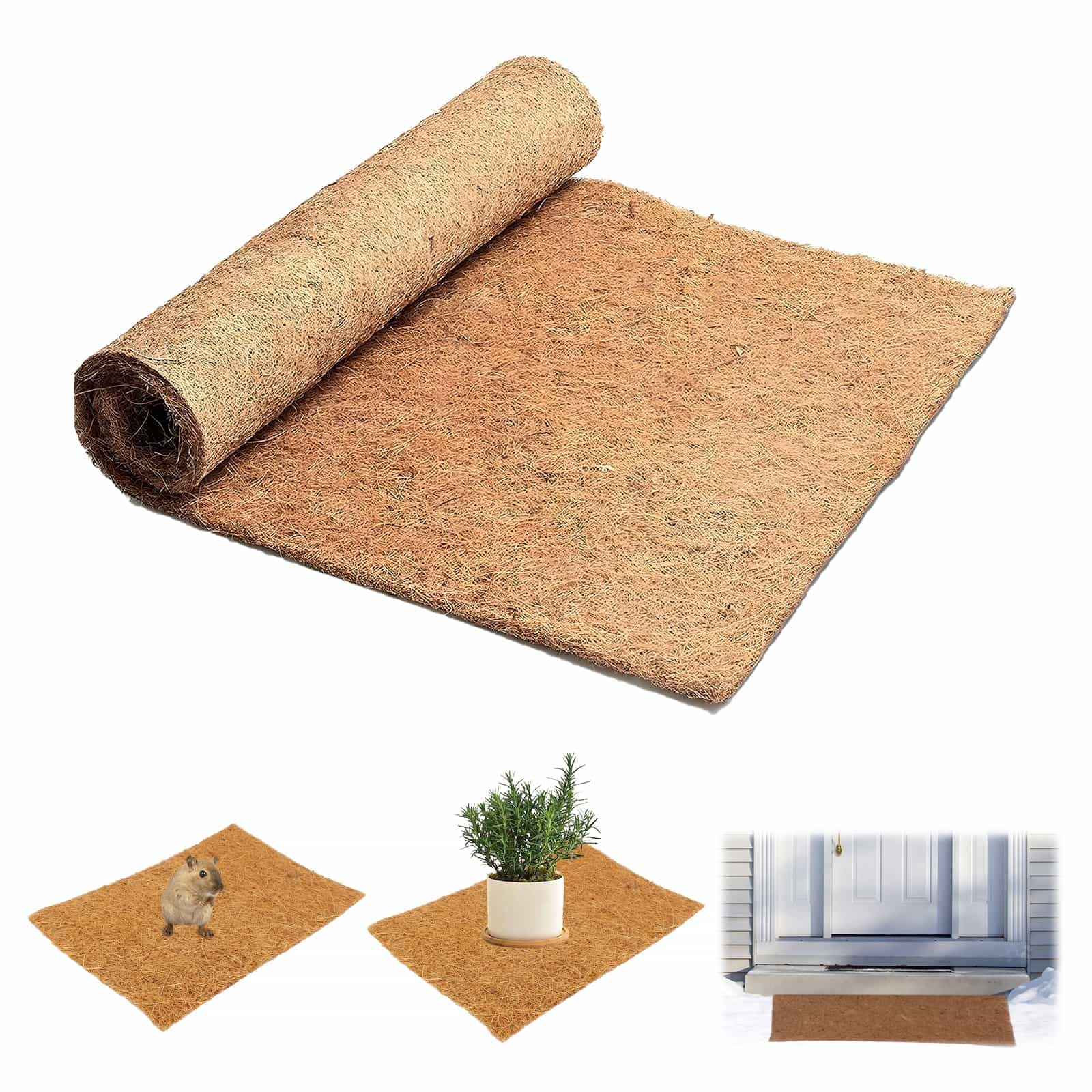 Natural Coco Liner Roll 300x30x0.6CM 100% Coconut Coir Planter Liner Sheets