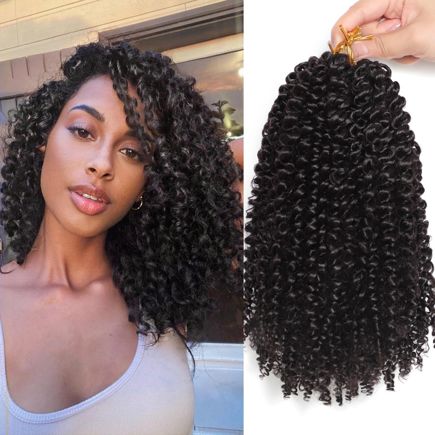 Amazon.com: Short Crochet Hair For Black Women 8 Bundles Passion Twist ...