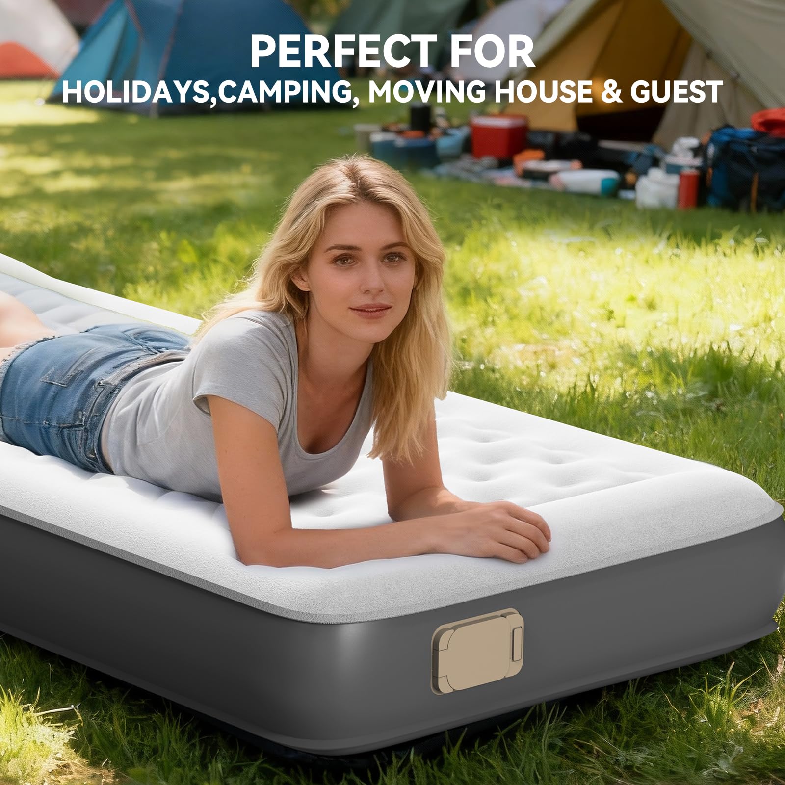HiiPeak Twin Air Mattress - Inflates in 2 Minutes -5
